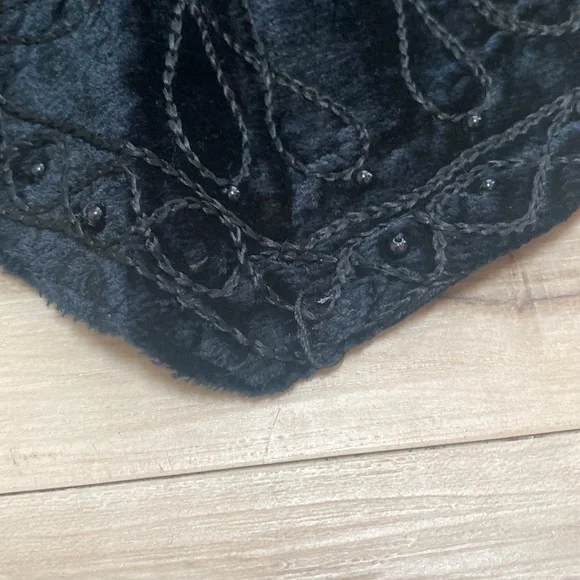 Agapo Collections Beaded Vest Womens Size Small. Tie on back. So pretty. - Picture 11 of 11